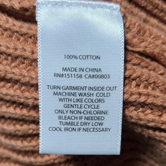 525 America Kennedy Brooklyn Grandpa Cardigan in Brown Black White Size Large - Picture 6 of 6